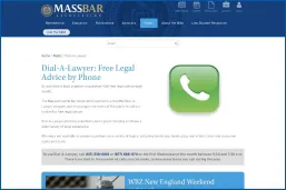 Massachusetts Bar Association Dial a Lawyer