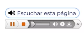 Listen to this Page player while speaking out loud text in Spanish.
